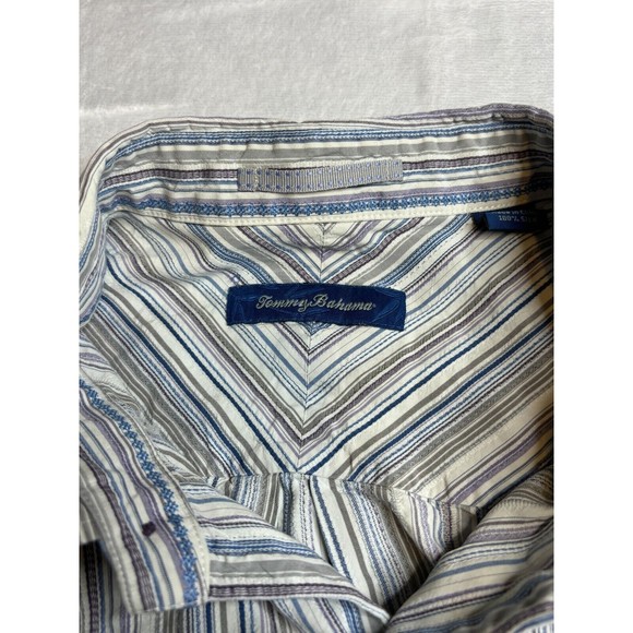 Tommy Bahama Striped Button Down XL - Picture 4 of 4
